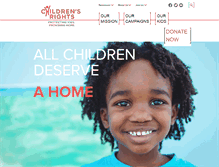 Tablet Screenshot of childrensrights.org